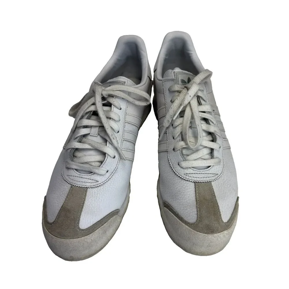 ADIDAS Samoa Mens Shoes Size 13 White Leather Retro Casual Sneakers 133759 Y2K